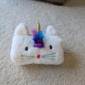 White Unicorn Cat Hand Warmer
